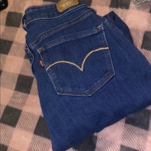 Levi dark wash jeans